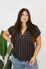Sail Away Stripe Top - FINAL SALE - Macoma Boutique100 Short Sleeve