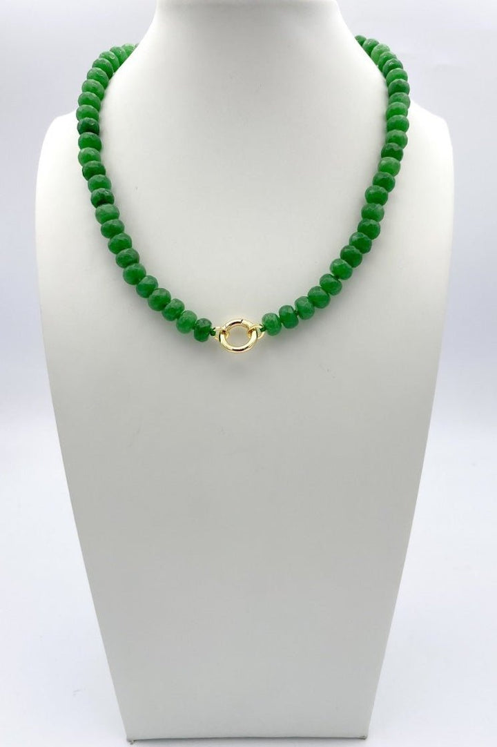 Saltwater Stones Necklace in Emerald - Macoma Boutique315 Jewelry