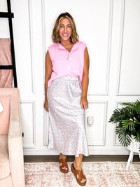 Satin Blossom Skirt - FINAL SALE