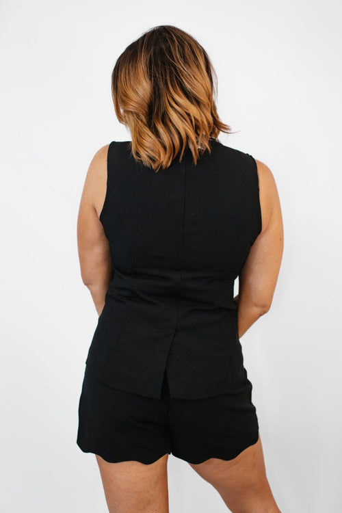 Scallop Sweetie Vest - FINAL SALE - Macoma Boutique110 Tanks