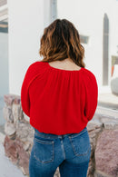 Scarlet Glow Top - Macoma Boutique120 Long Sleeve