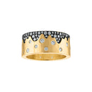 Scattered Pave Band Ring in Black Rhodium - Macoma Boutique555 Presales