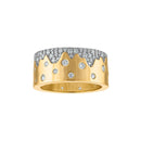 Scattered Pave Band Ring in Silver/Gold - Macoma Boutique555 Presales