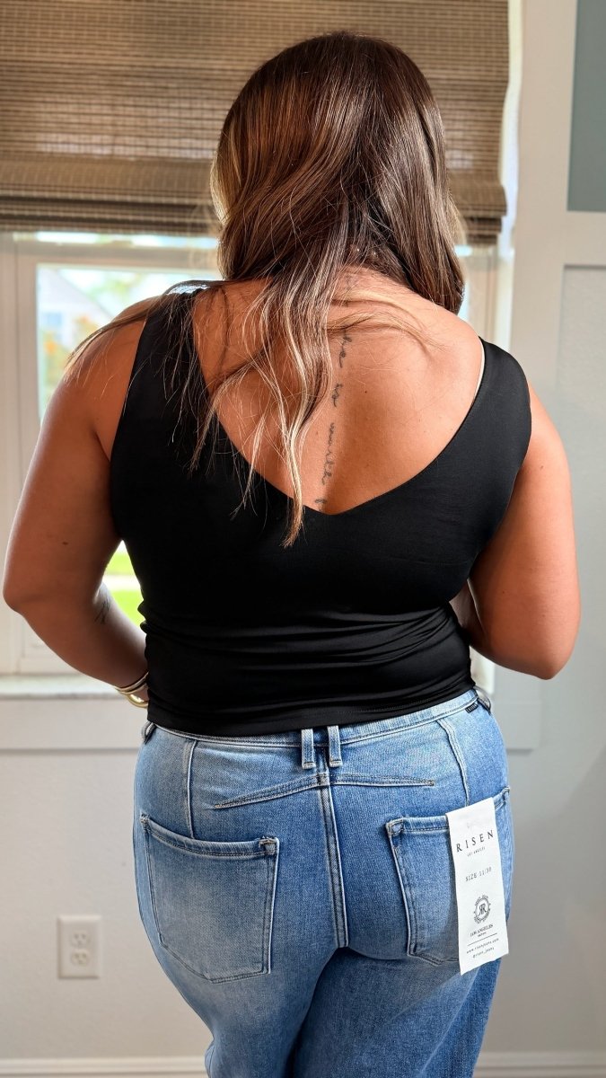Second Skin Tank In Black - Macoma Boutique110 Tanks