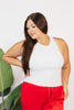 Second Skin White Racerback Tank - Reg & Curvy - Macoma Boutique110 Tanks