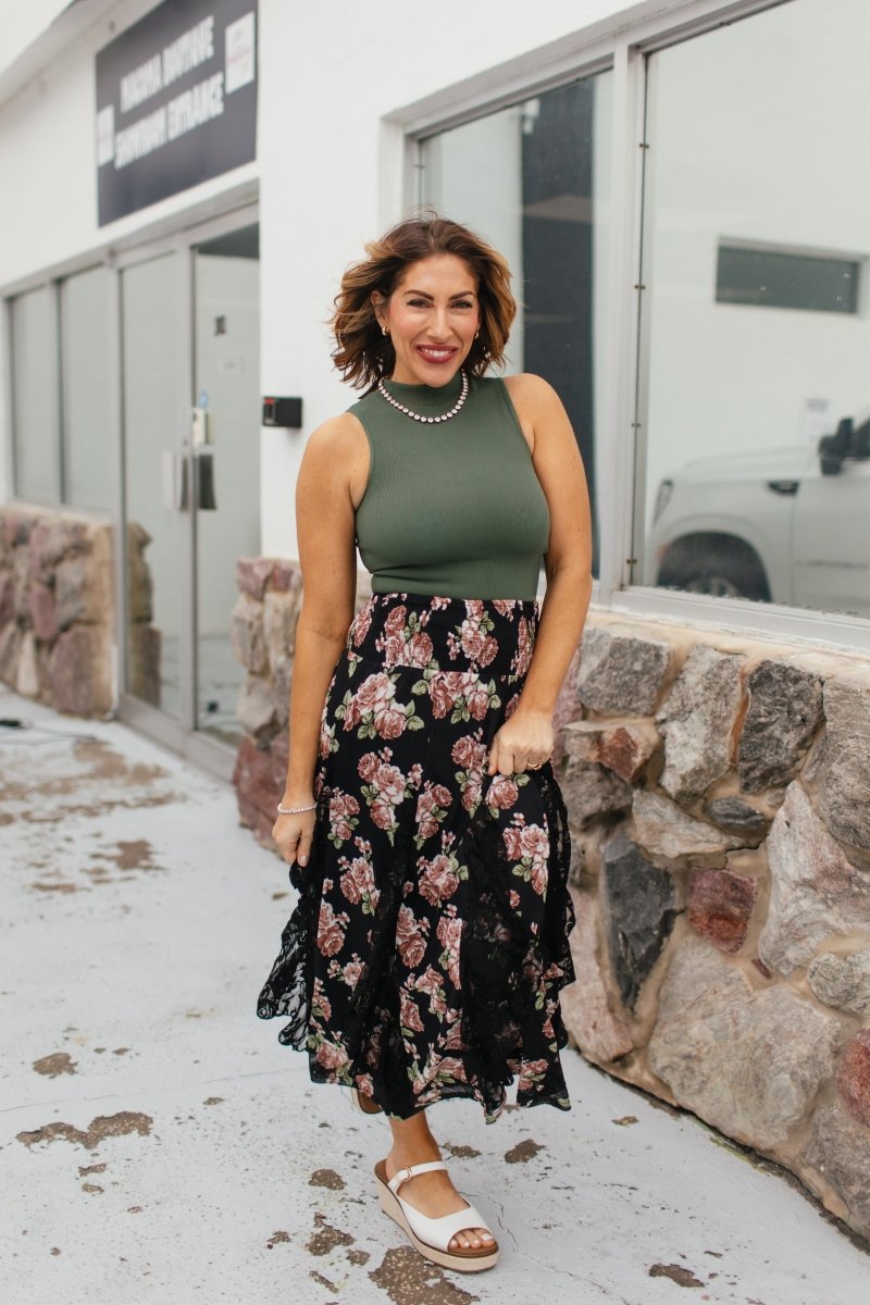 Secret Garden Maxi Skirt - Macoma Boutique200 Skirts