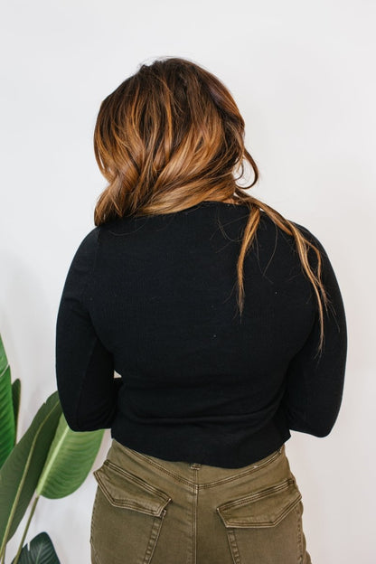 Shadow Pleats Top - Macoma Boutique120 Long Sleeve