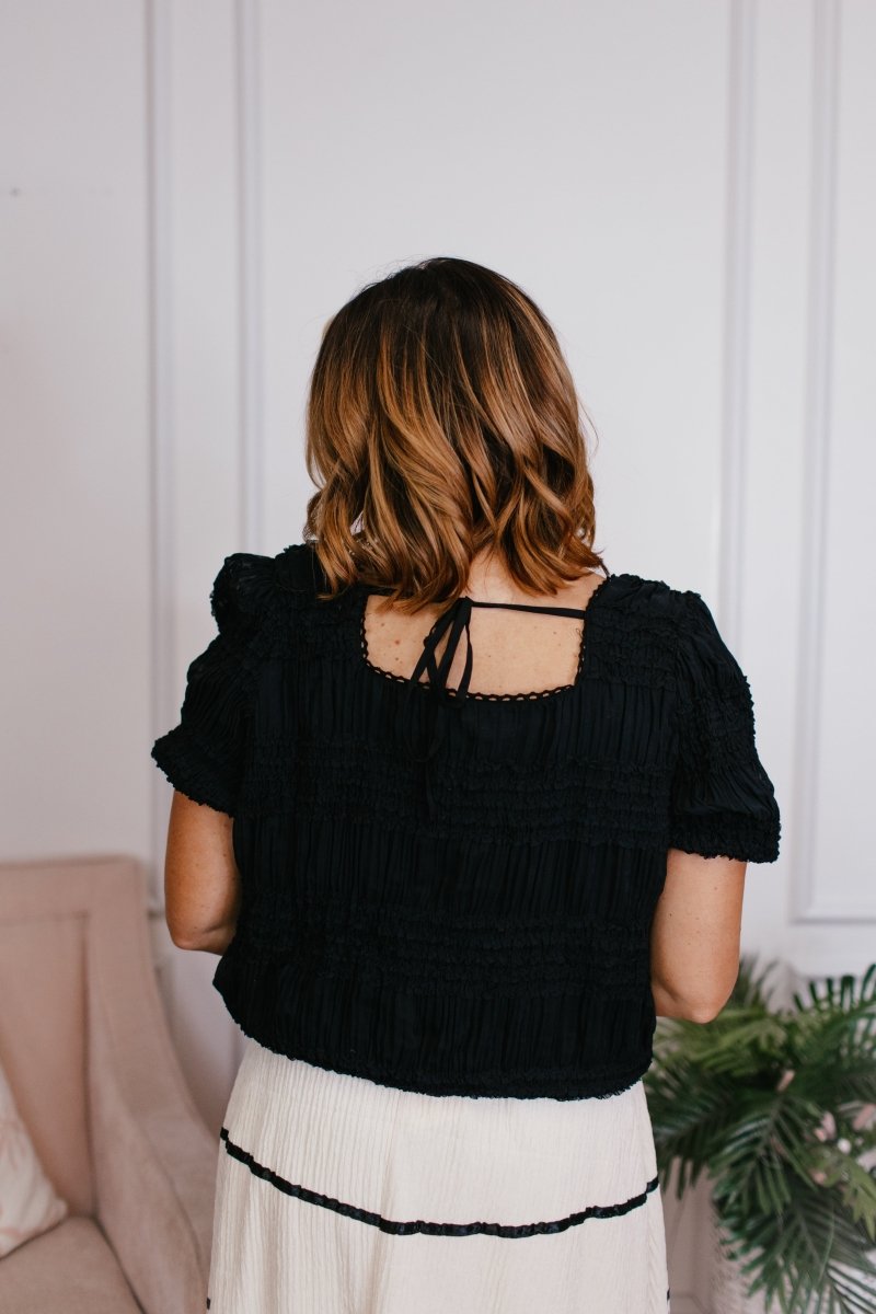 Shadow Puff Top- FINAL SALE