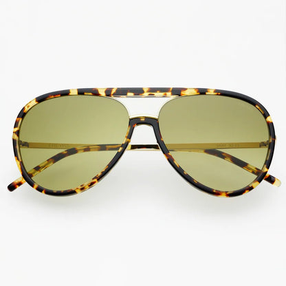 Shay Sunglasses In Tortoise/Light Green - Macoma Boutique310 Accessories