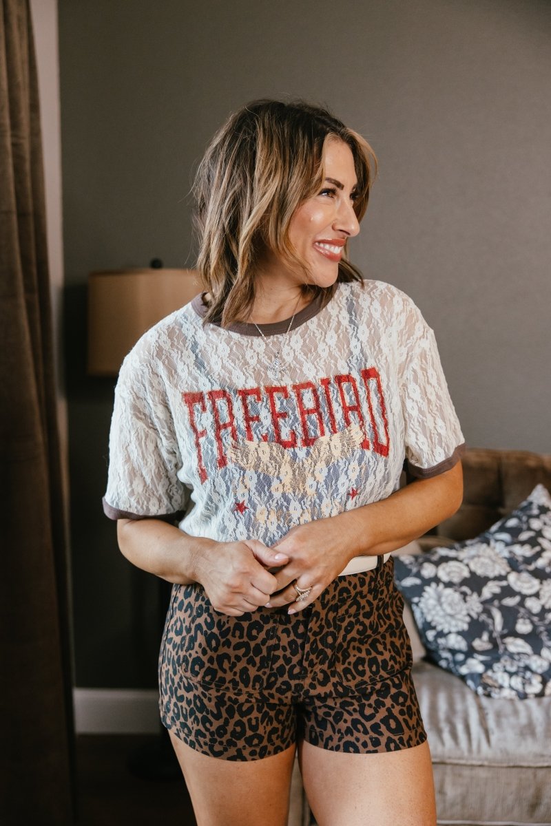 Sheer Freedom Top - Macoma Boutique140 Graphic Tees