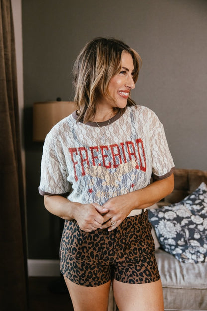 Sheer Freedom Top - Macoma Boutique140 Graphic Tees