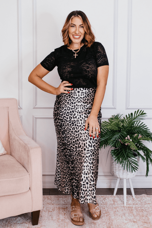 Sheer Power Top - Reg/Curvy - FINAL SALE - Macoma Boutique100 Short Sleeve