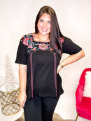 She's Pretty Top - FINAL SALE - Macoma Boutique100 Short Sleeve