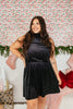 Shimmer & Slay Dress In Black - Reg & Curvy - Macoma Boutique250 Dresses