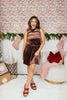 Shimmer & Slay Dress In Brown - Reg & Curvy - Macoma Boutique250 Dresses