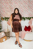 Shimmer & Slay Dress In Brown - Reg & Curvy - Macoma Boutique250 Dresses