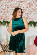 Shimmer & Slay Dress In Emerald - Reg & Curvy - Macoma Boutique250 Dresses