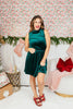 Shimmer & Slay Dress In Emerald - Reg & Curvy - Macoma Boutique250 Dresses