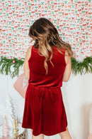 Shimmer & Slay Dress In Red - Reg & Curvy - Macoma Boutique250 Dresses