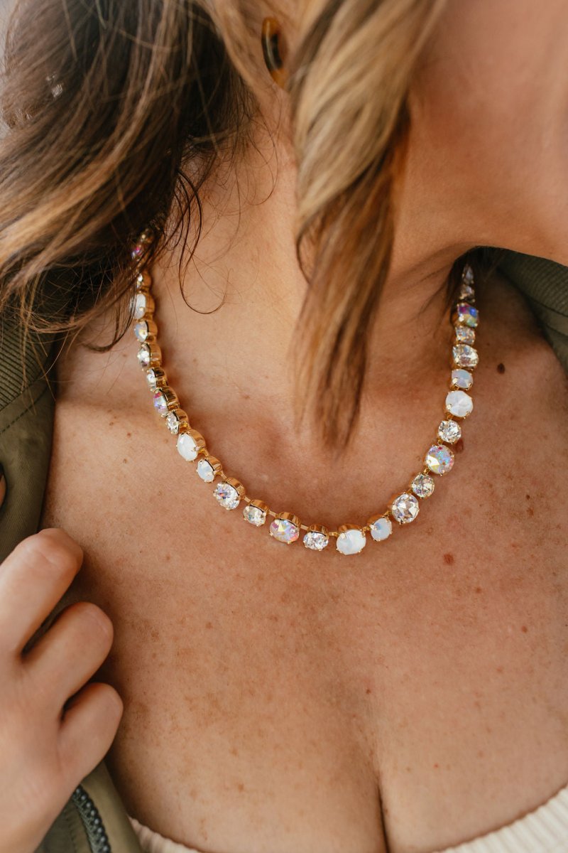 Shine Bright Magnetic Necklace In Clear AB Crystal - Macoma Boutique310 Accessories/Jewelry