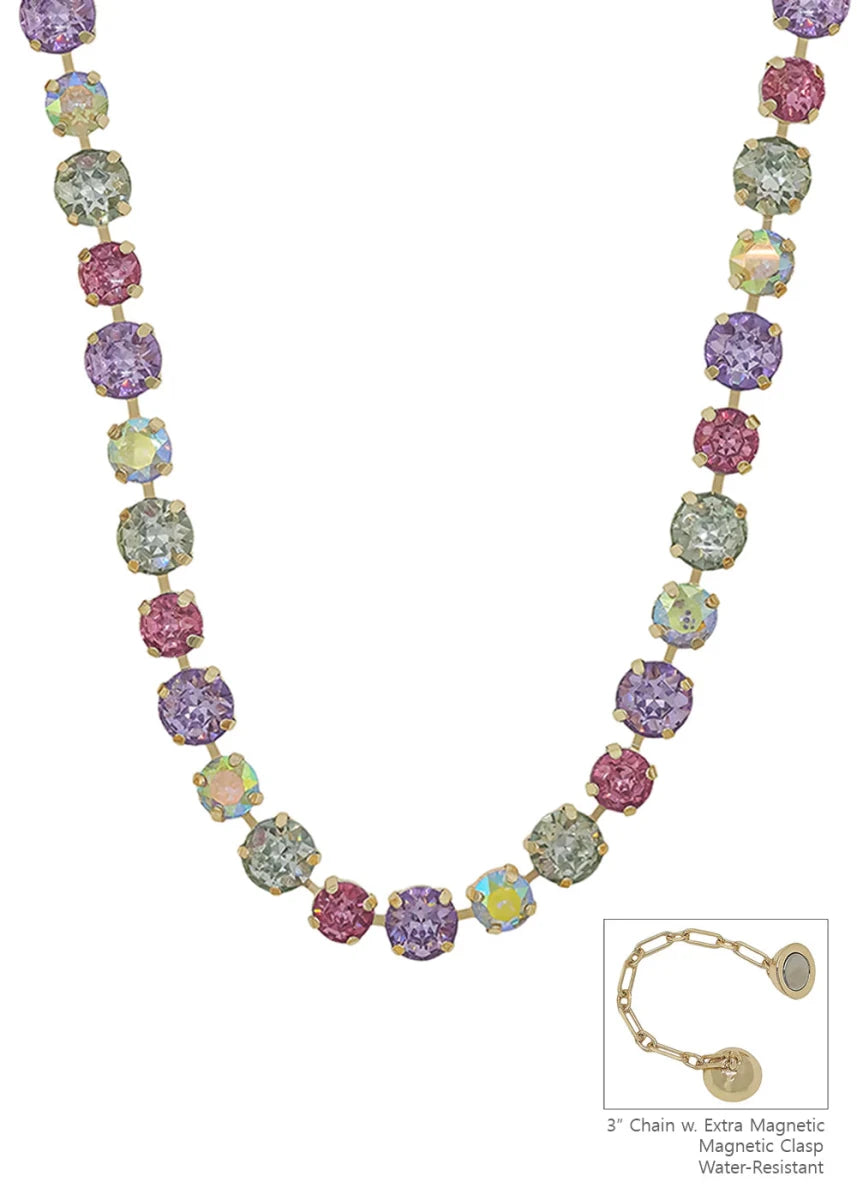 Shine Bright Magnetic Necklace In Light Multi Crystal - Macoma Boutique310 Accessories/Jewelry