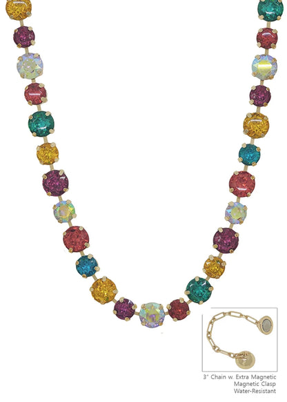 Shine Bright Magnetic Necklace In Multi Crystal - Macoma Boutique310 Accessories/Jewelry