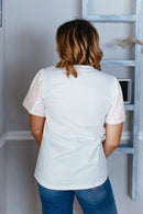 Shine On America Top - Reg/Curvy - FINAL SALE - Macoma Boutique100 Short Sleeve