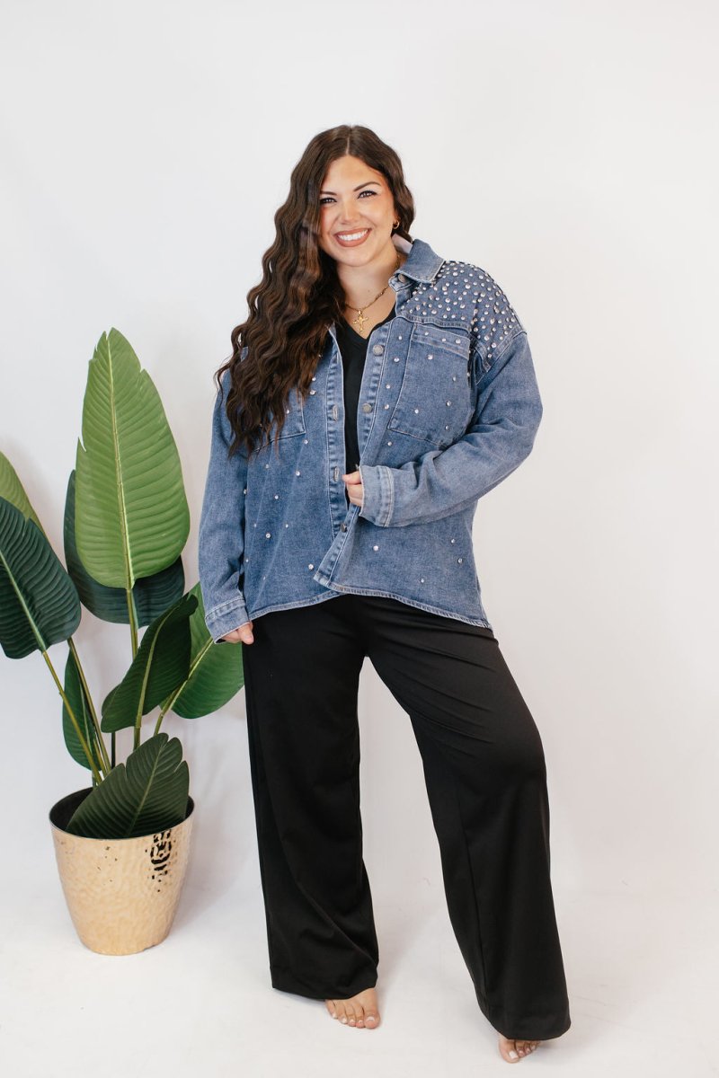 Shine On Denim Jacket - Macoma Boutique240 Jackets/Blazers