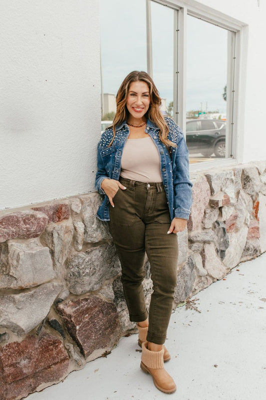 Shine On Denim Jacket - Macoma Boutique240 Jackets/Blazers