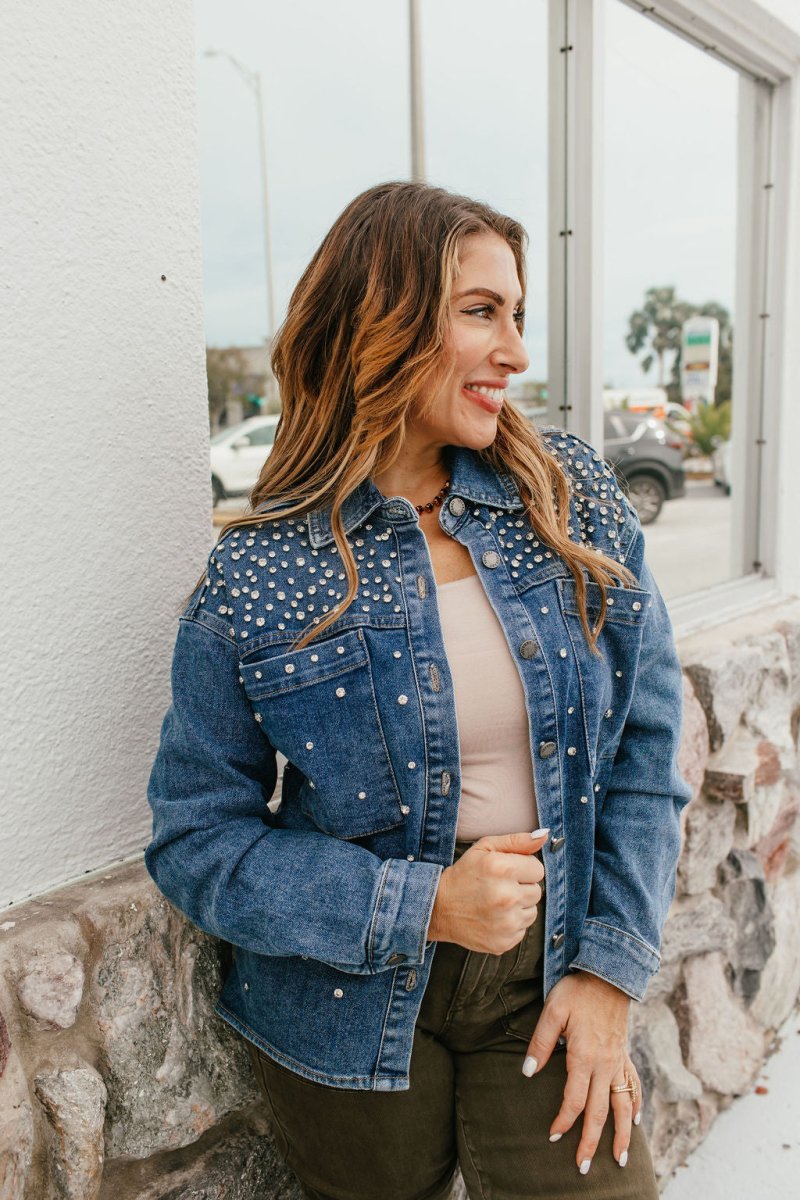 Shine On Denim Jacket - Macoma Boutique240 Jackets/Blazers
