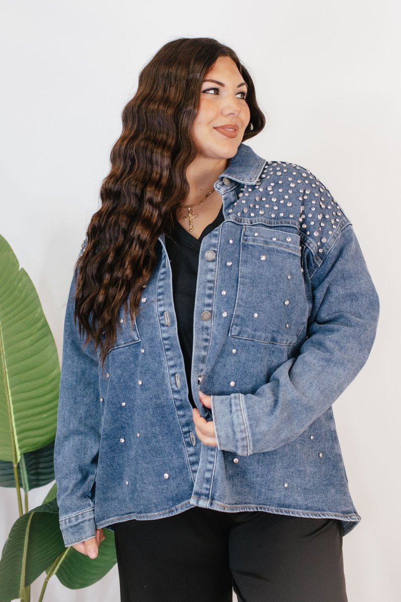 Shine On Denim Jacket - Macoma Boutique240 Jackets/Blazers