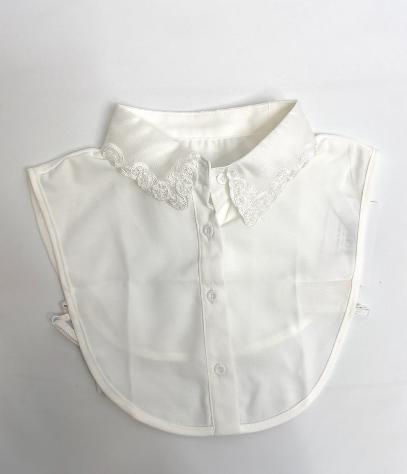 Shirt Collar In White Lace