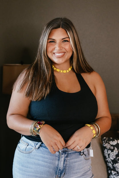 Show Stopper Brami Halter In Black - Reg & Curvy - Macoma Boutique110 Tanks
