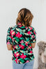 Showers Bring Flowers Top - Reg/Curvy - Macoma Boutique100 Short Sleeve