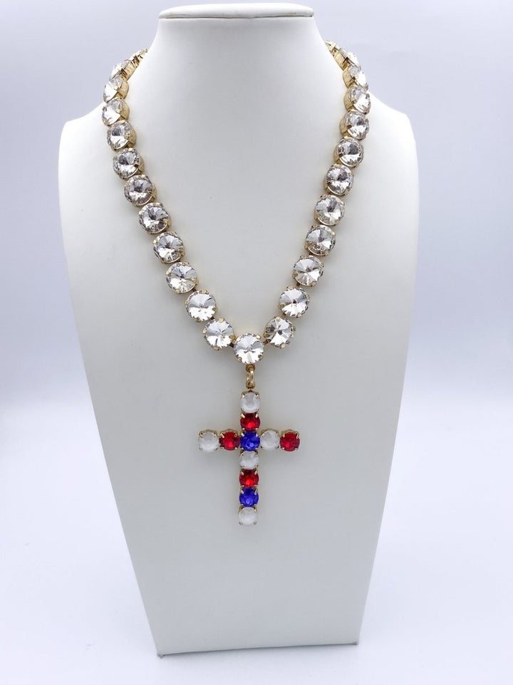 Sienna By Tova Rome Necklace In 4th Of July Mix - Macoma Boutique310 Accessories/Jewelry