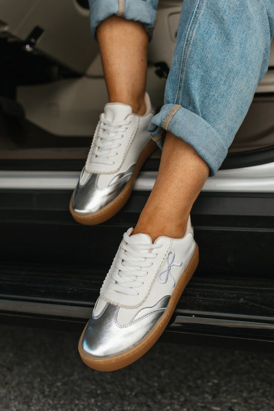 Silver Jessie 1 Sneakers - Macoma Boutique301 Sneakers