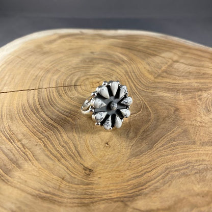 Silver Petal Adjustable Ring - Macoma Boutique315 Jewelry