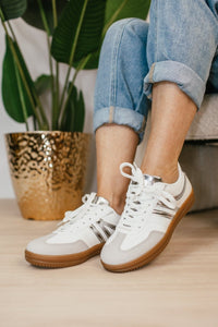 Silver Sprint Sneakers