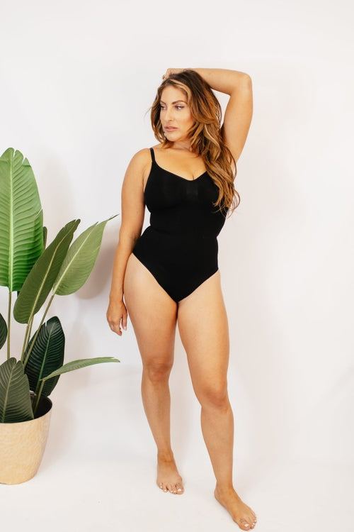 Slimm Bodysuit in Black - FINAL SALE - Macoma Boutique150 Bodysuits