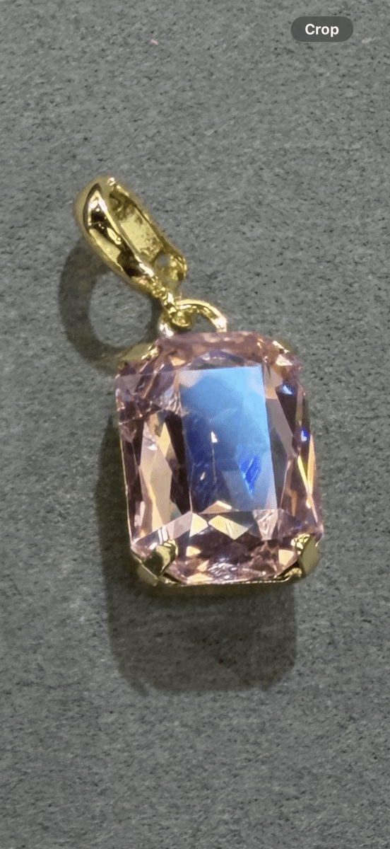 Small Rectangle Charm in Blush - Macoma Boutique315 Jewelry