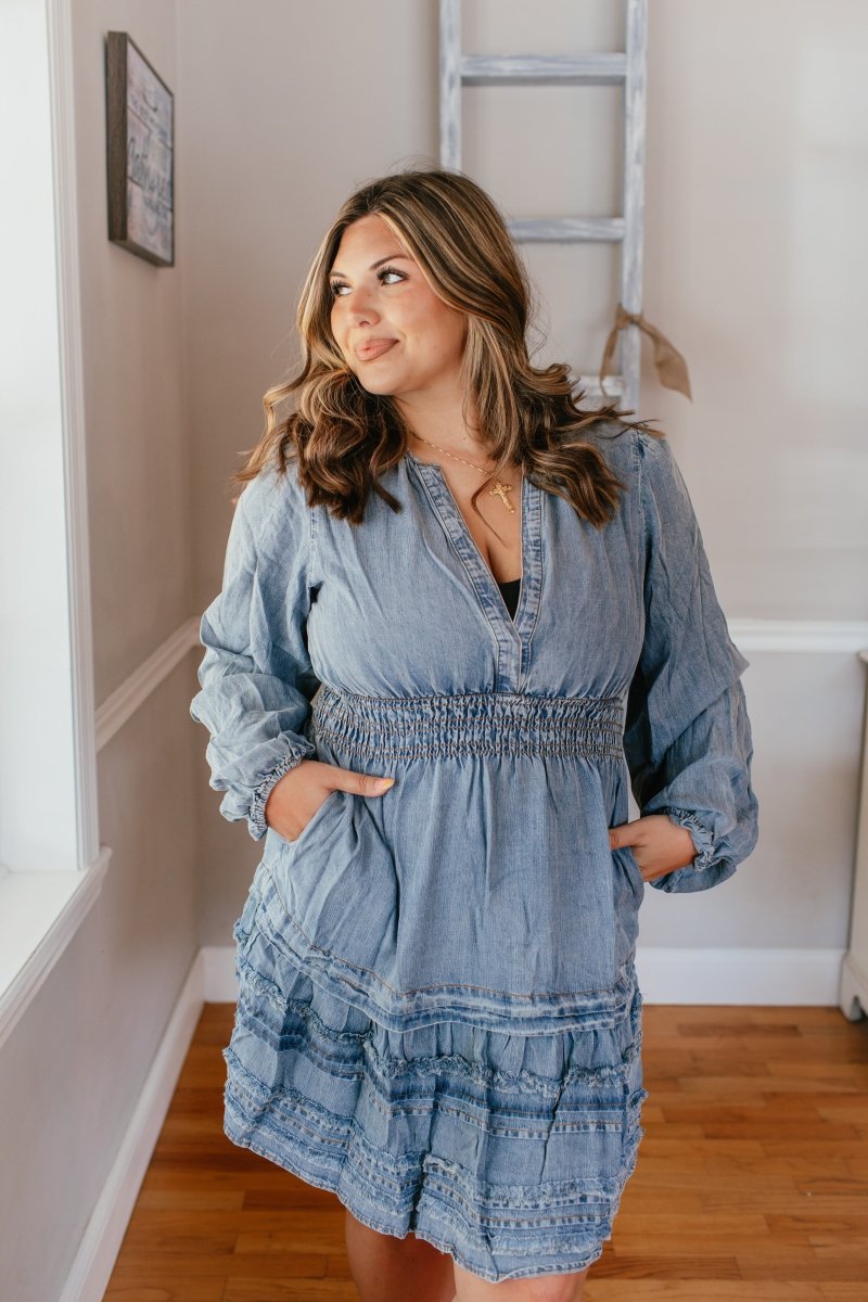 Smocked Sweetheart Dress by EASEL