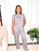 Soft Glide Wide Leg Pants in Latte - Reg/Curvy FINAL SALE - Macoma Boutique290 Loungewear/Sets