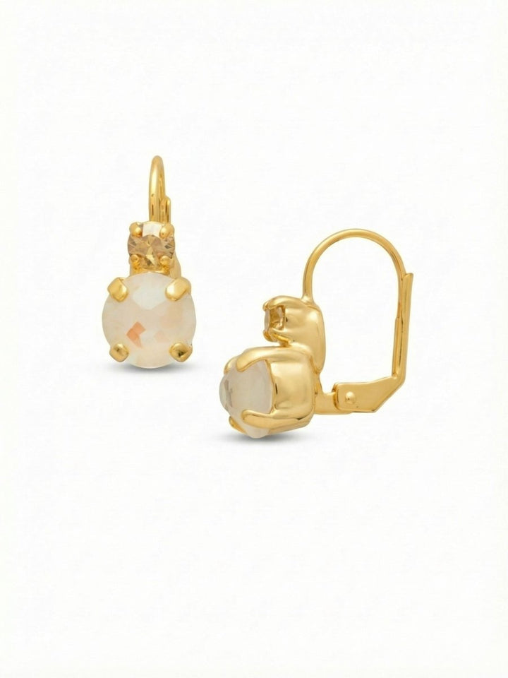 Sorrelli Golden Goddess Round Crystal Dangle Earrings - Macoma Boutique315 Jewelry