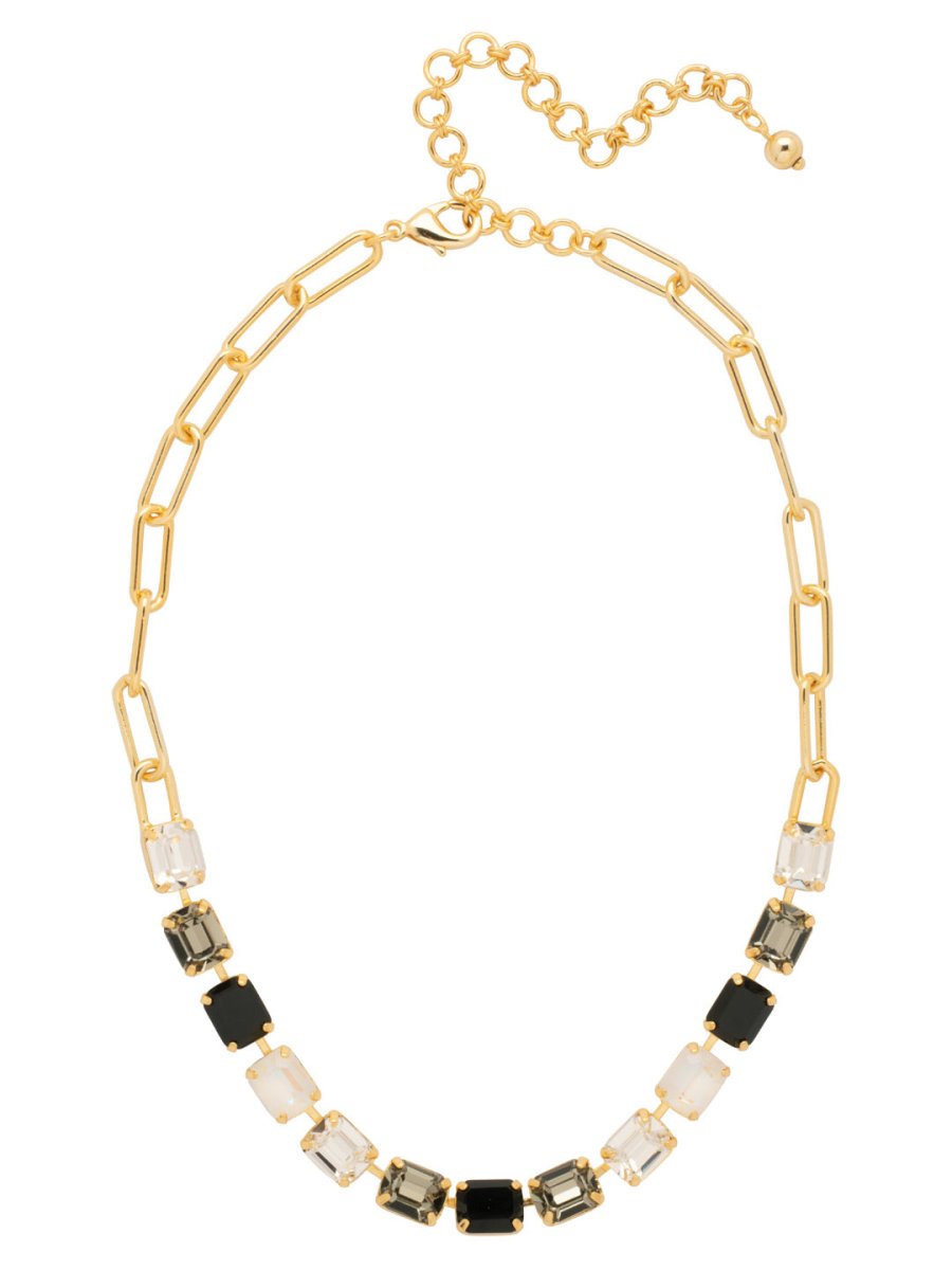 Sorrelli Starry Night Octavia Paperclip Tennis Necklace - Macoma Boutique310 Accessories/Jewelry