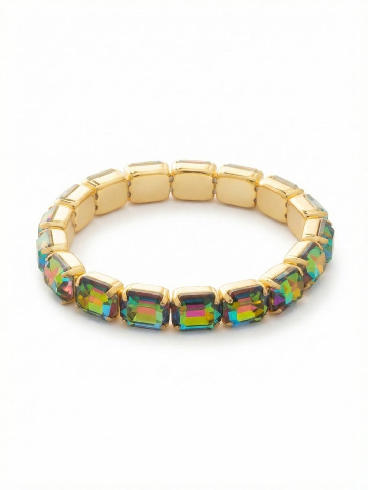 Sorrelli Volcano 7 Inch Easton Emerald Cut Stretch Bracelet - Macoma Boutique315 Jewelry