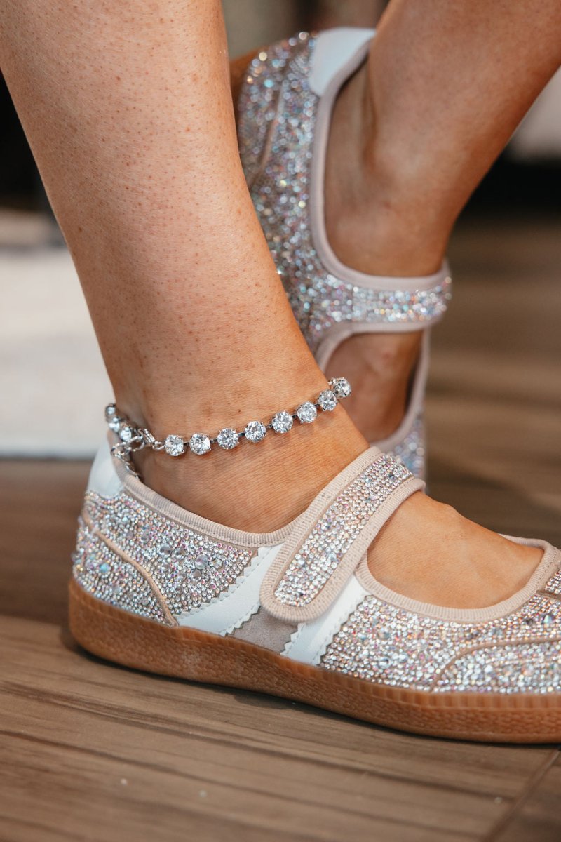 Sparkle Therapy Anklet in Silver - Macoma Boutique555 Presales