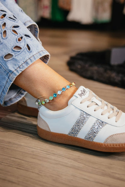 Sparkle Therapy Anklet in Silver - Macoma Boutique555 Presales