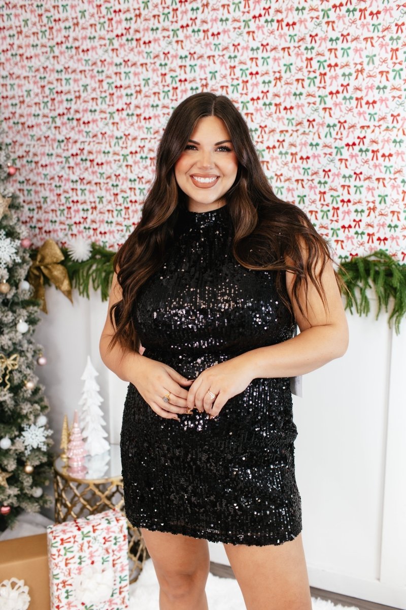 Spotlight Stealer Dress In Black - Macoma Boutique250 Dresses