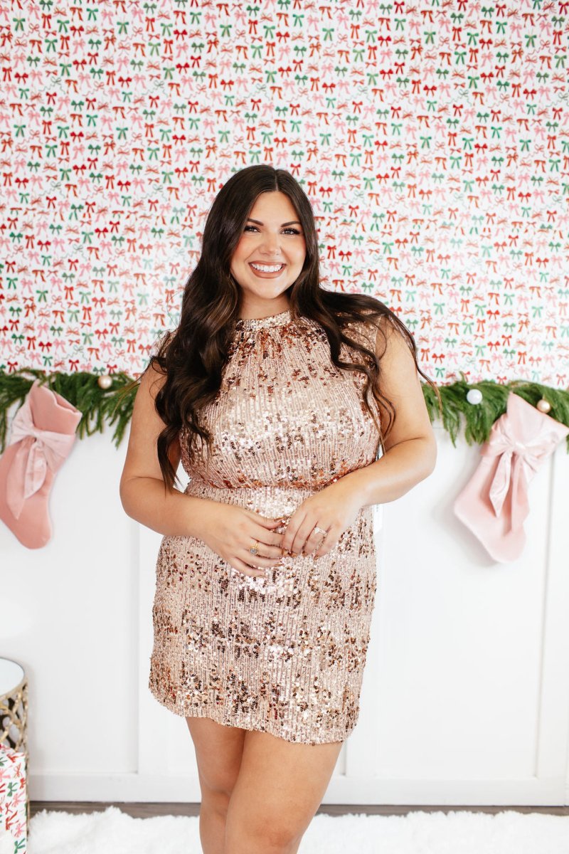 Spotlight Stealer Dress In Champagne - Macoma Boutique250 Dresses