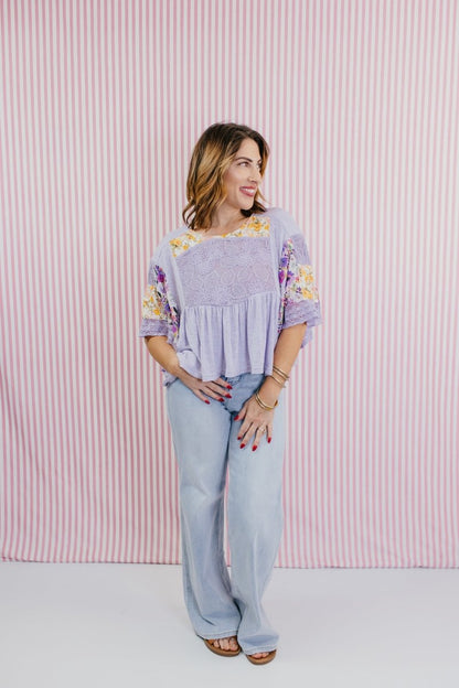 Spring Fling Top - Macoma Boutique100 Short Sleeve